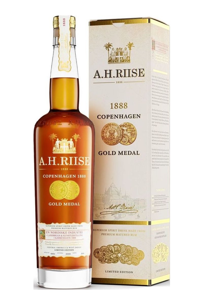 A.H. Riise 1888 Copenhagen Gold Medal mit Geschenkbox
