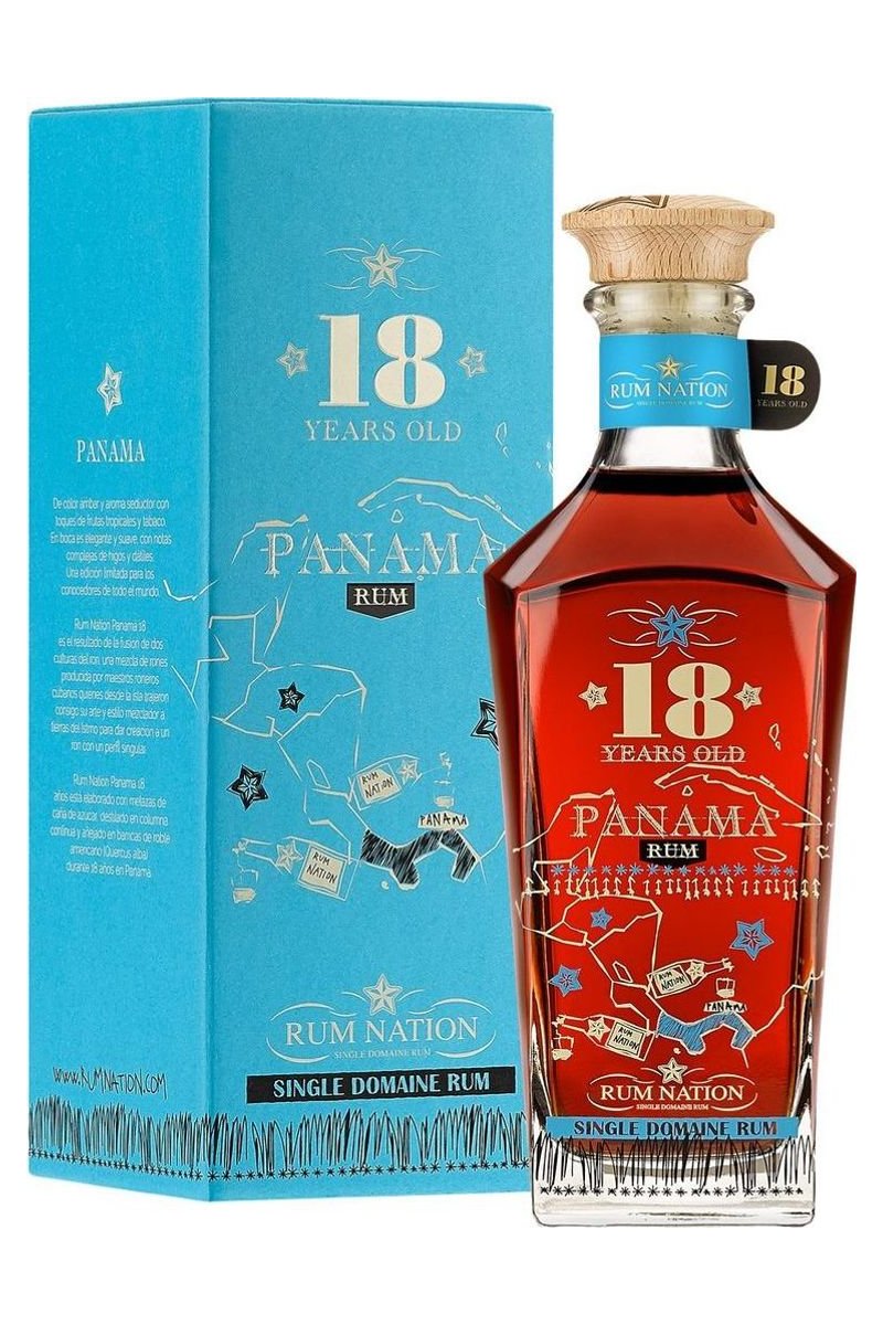 Rum Nation Panama 18 Jahre Decanter mit Geschenkbox