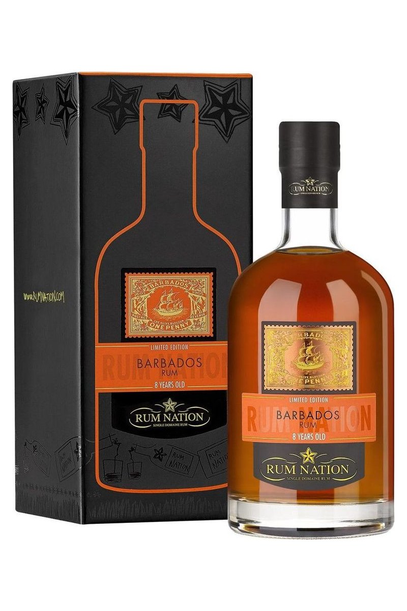Rum Nation Barbados 8 Jahre mit Geschenkbox