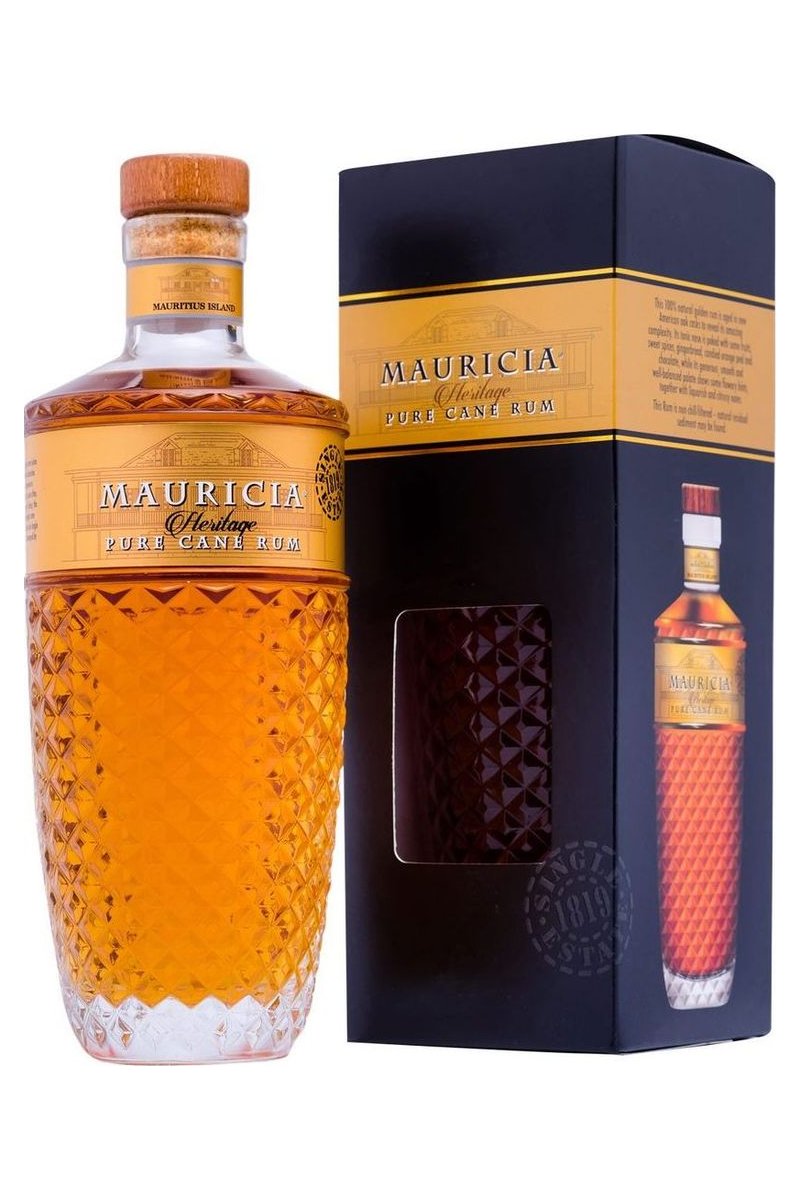Mauricia Heritage Pure Cane Rum mit Geschenkbox