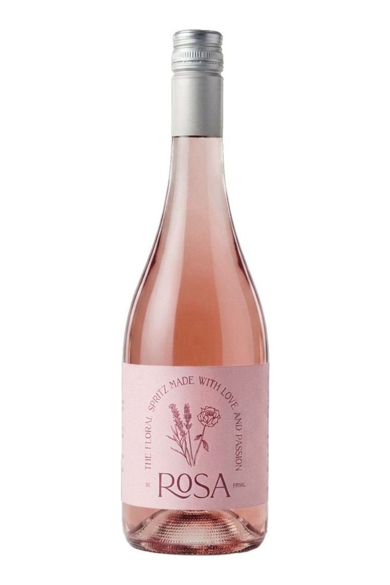 Rosa Roséwein mit natürlichen Aromen