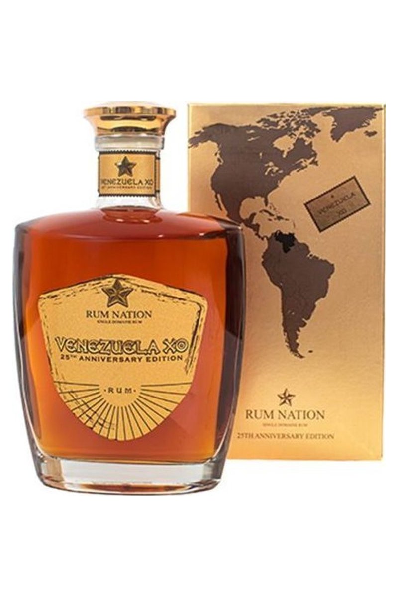 Rum Nation Venezuela XO 25th Anniversary Decanter mit Geschenkbox