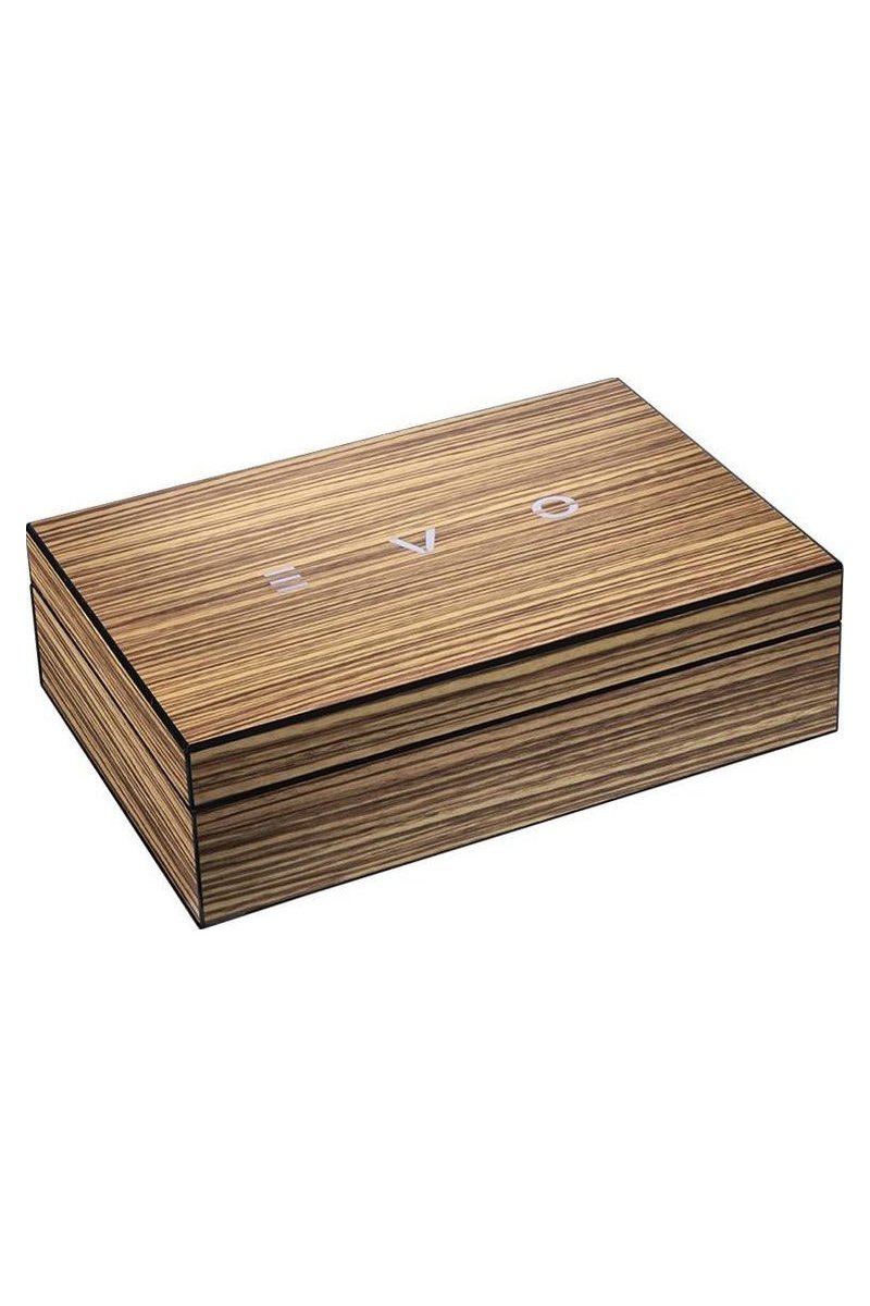 EVO Humidor 20 Zebrano Wood gefüllt 10 EVO/10 Fumo