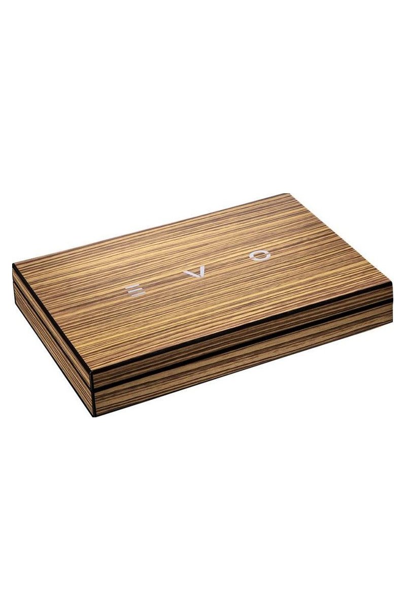 EVO Cigarcase 10 Zebrano Wood gefüllt 5 Evo/5 Fumo