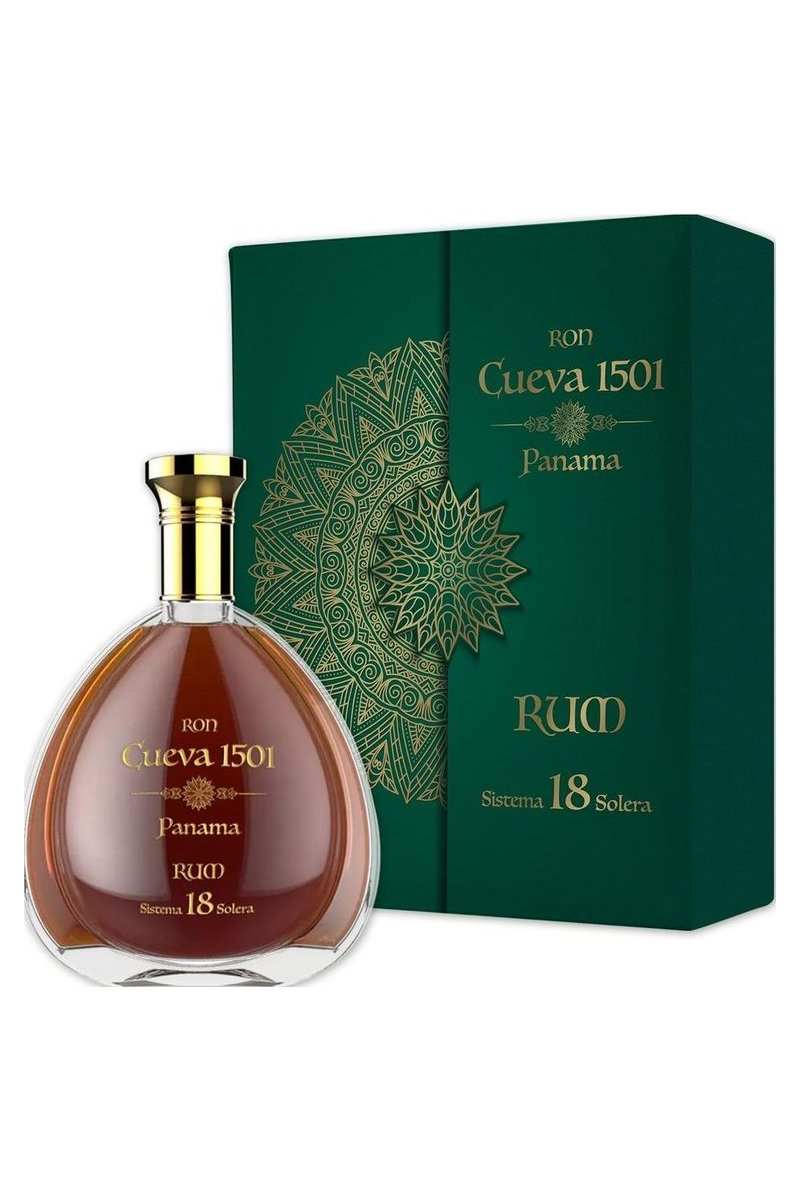 Ron Cueva 1501 Panama Rum 18 Jahre mit Geschenkbox
