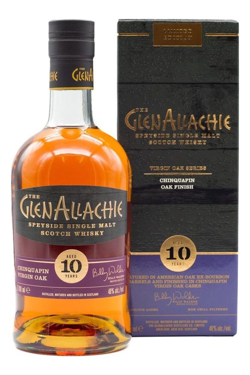 GlenAllachie 10 Jahre Chinquapin Virgin Oak mit Geschenkbox