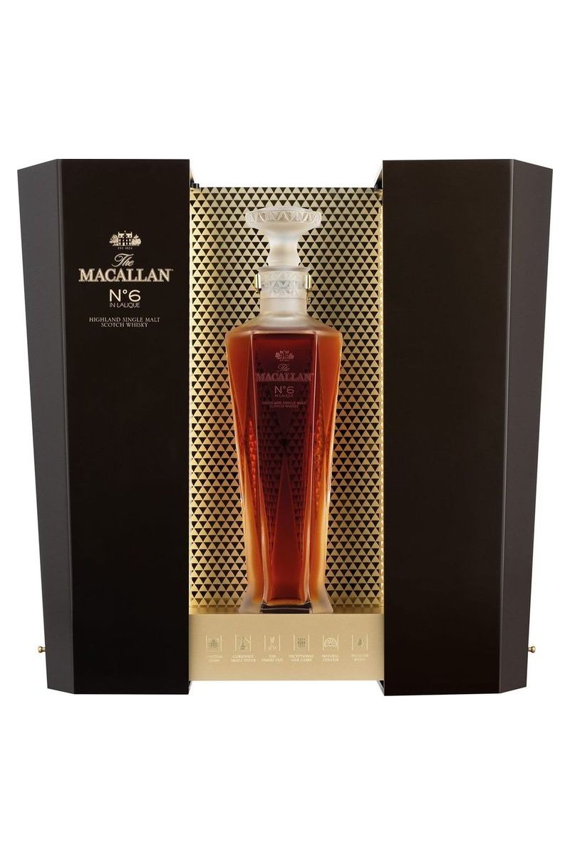 The Macallan No. 6 In Lalique Decanter Whisky mit Geschenkbox
