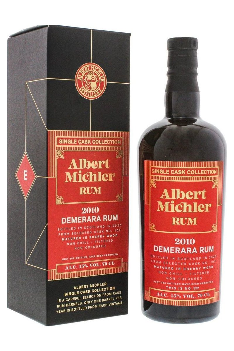 Albert Michler Single Cask Demerara 2010/20 mit Geschenkbox