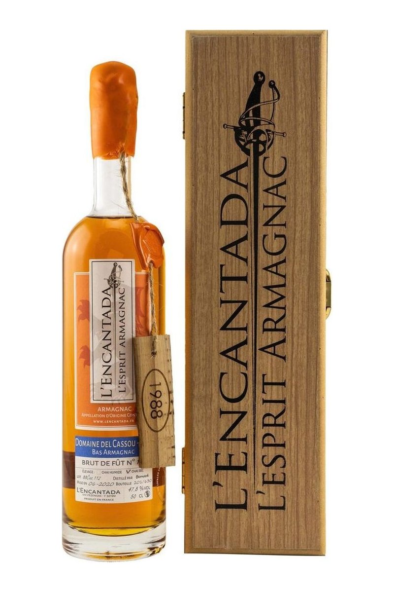 L’Encantada Armagnac Domaine del Cassou 1988/2020 in Holzkiste
