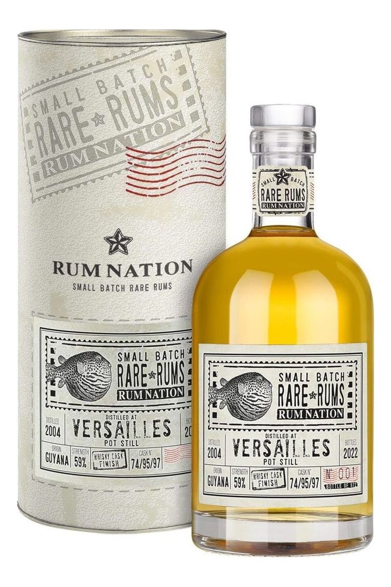 Rum Nation Rare Rums Versailles 2004-22 Whisky Finish mit Geschenk