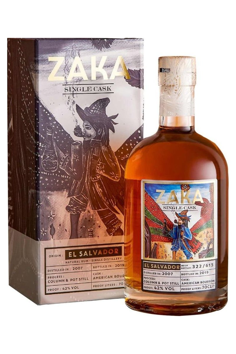 ZAKA El Salvador Rum 2007 Single Cask mit Geschenkbox