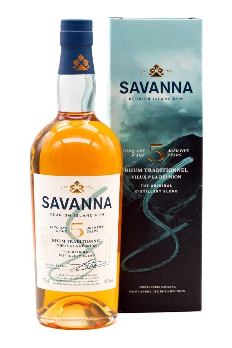 Savanna 5 Jahre Reunion Island Rum mit Geschenkbox