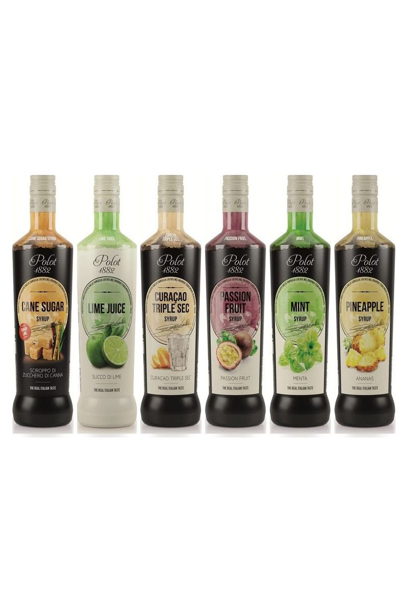 Polot 1882 Cocktail-Basis – sechs Sirupe