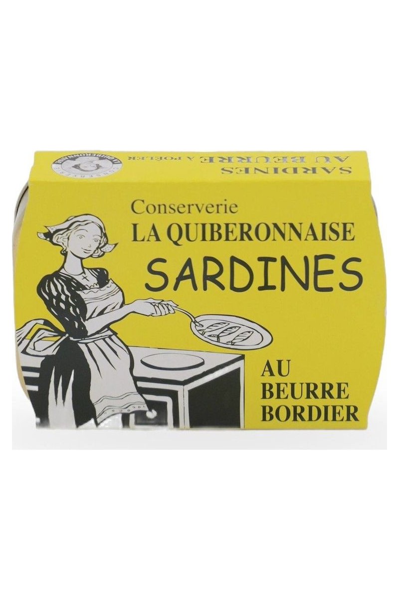 La Quiberonnaise, Sardinen in Bordier Butter (zum Anbraten) - 115g