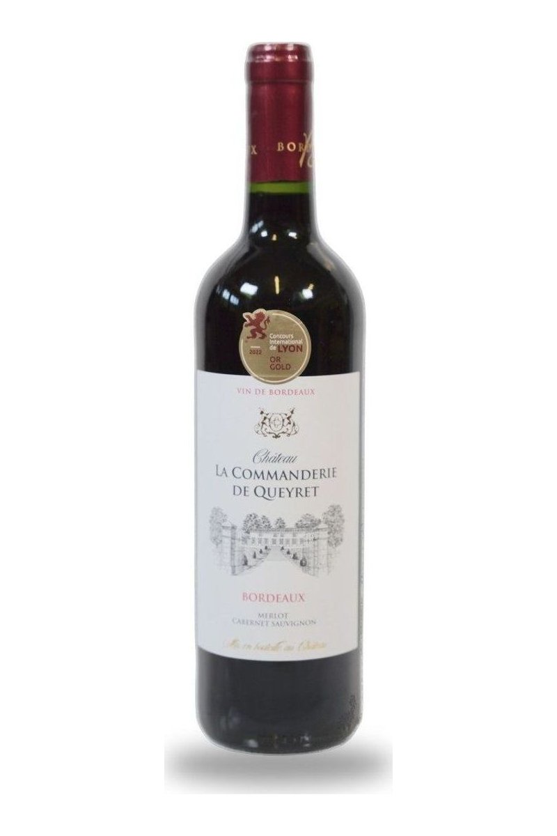 Château Commanderie de Queyret, Bordeaux rot 2021 - Goldmedaille
