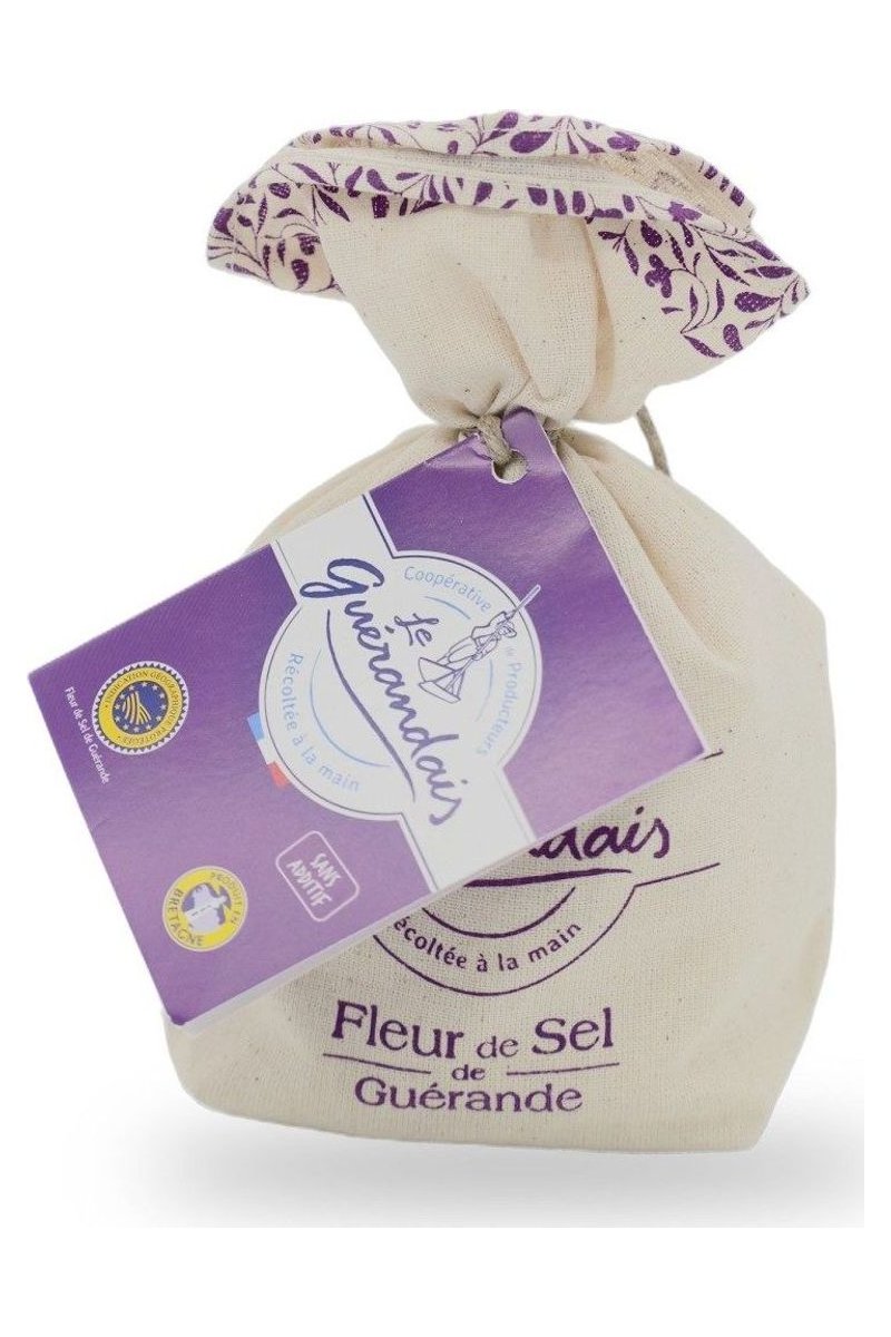 Le Guérandais, Fleur de Sel (Salzblume) aus Guérande - Leinensack 250g