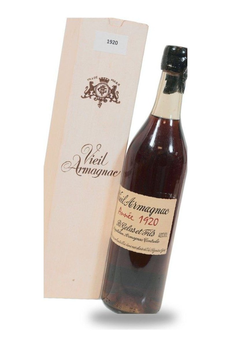 B. Gelas & Fils, Vieil Armagnac 1920