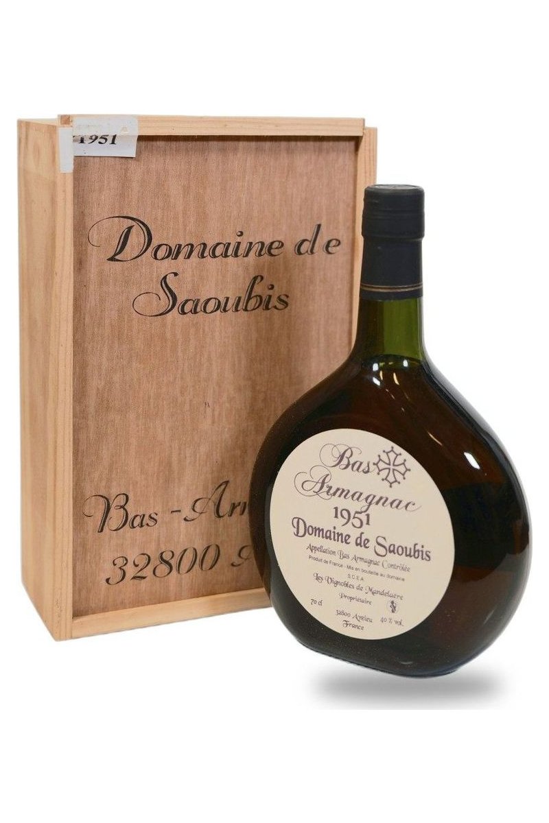 Domaine de Saoubis, Bas-Armaganac 1951