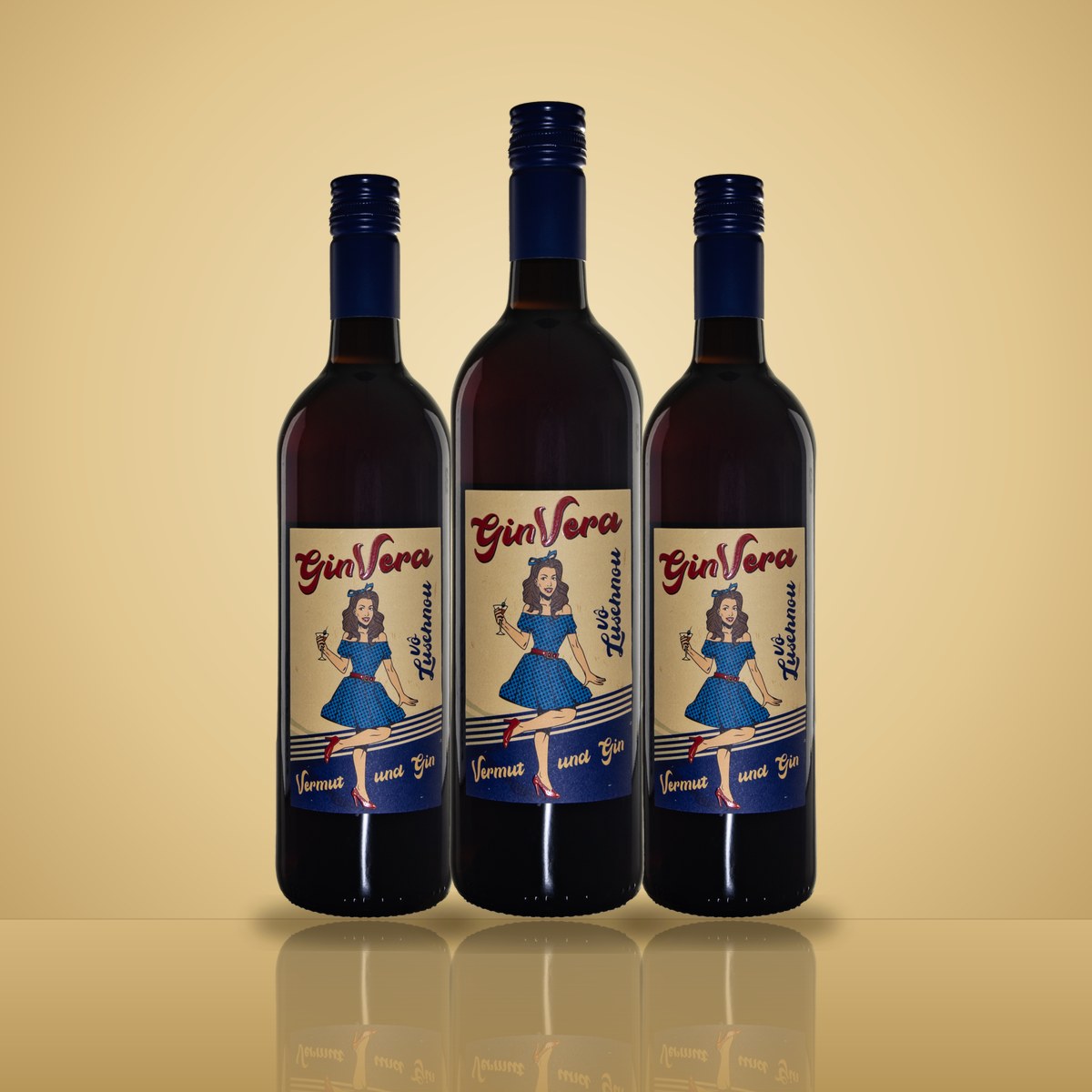 GinVera Vermut & Gin – Karton 3 × 0,75 l