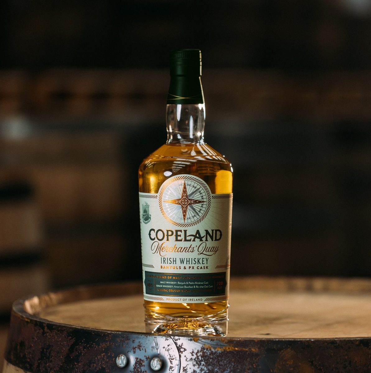 Copeland - Merchants’ Quay Green label Irish whiskey
