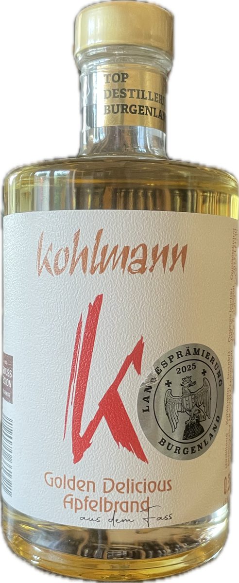 Kohlmann Apfelbrand Golden Delicious aus dem Eichenfass