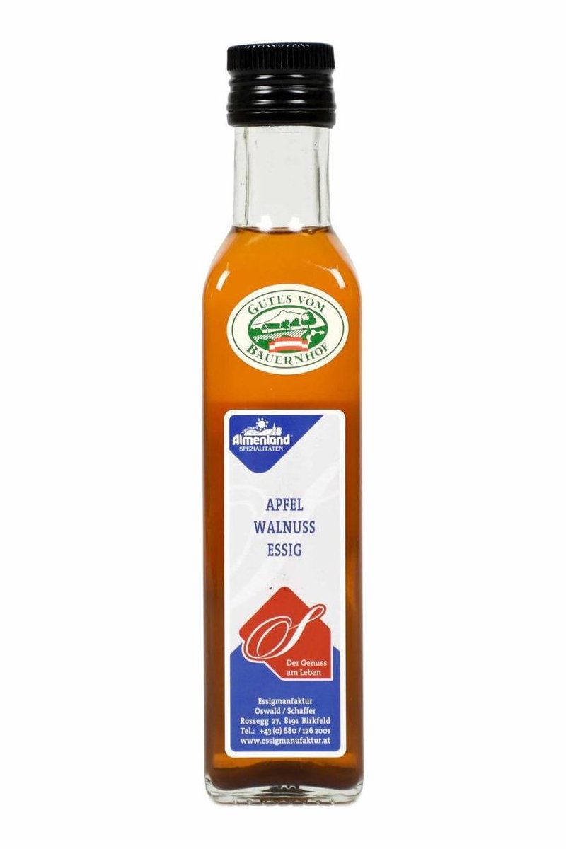 Apfel – Walnussessig naturtrüb