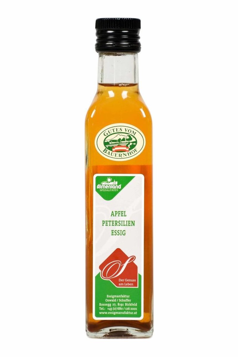 Apfel – Petersilienessig naturtrüb