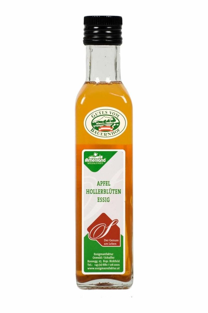Apfel – Hollerblütenessig naturtrüb Buffetflasche