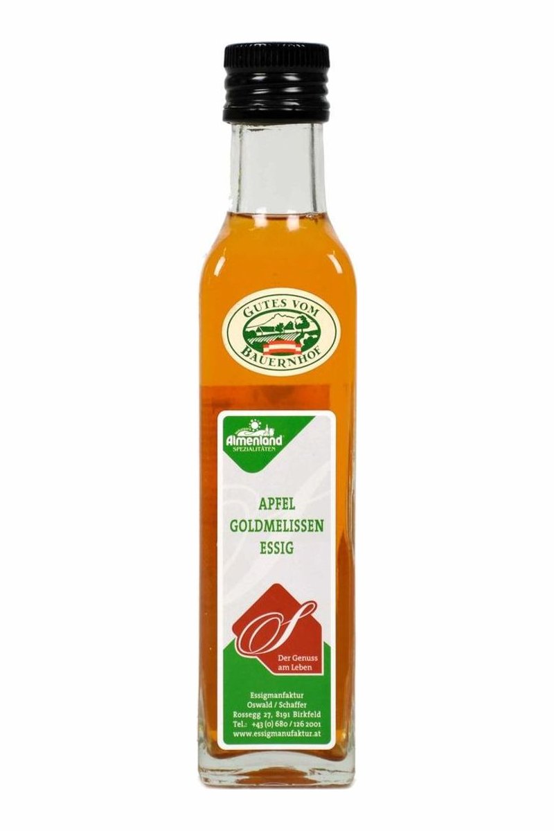 Apfel – Goldmelissenessig naturtrüb
