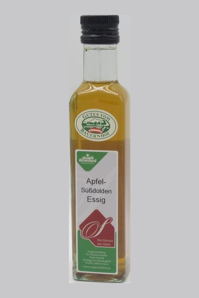 Apfel – Süßdoldenessig naturtrüb Buffetflasche