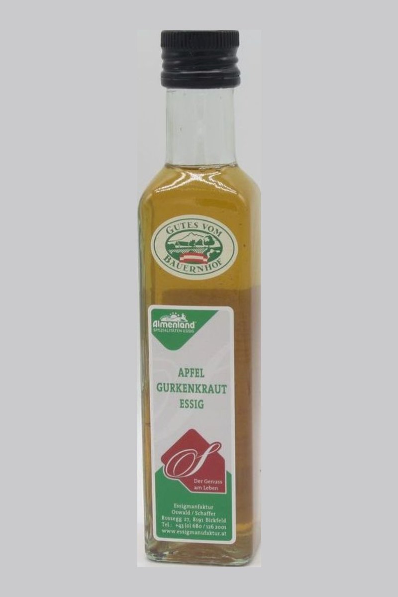 Apfel – Gurkenkrautessig naturtrüb