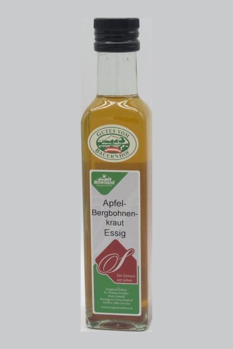 Apfel – Bergbohnenkrautessig naturtrüb