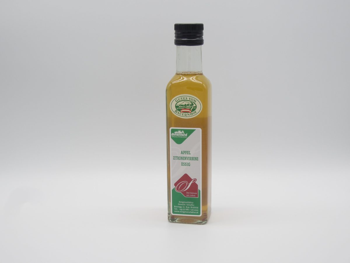 Apfel – Zitronenverbeneessig naturtrüb